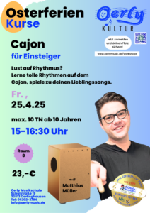 Cajon Workshop für Anfänger- mit Matthias Müller