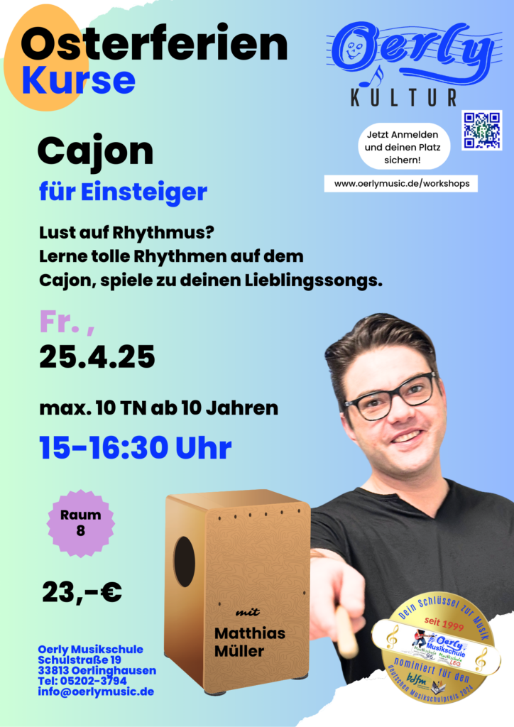 Cajon Workshop für Anfänger- mit Matthias Müller